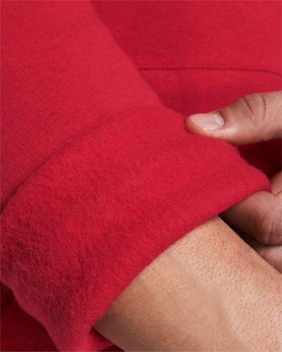 Sudadera con capucha UA Rival Fleece Logo para hombre, Red, pdpMainDesktop image number 2